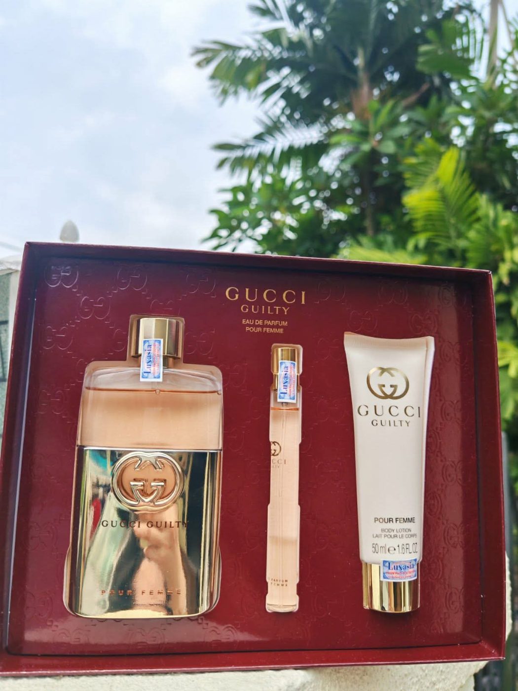Gucci 🇲🇾👸 set gucci guilty pour femme 3 chai.